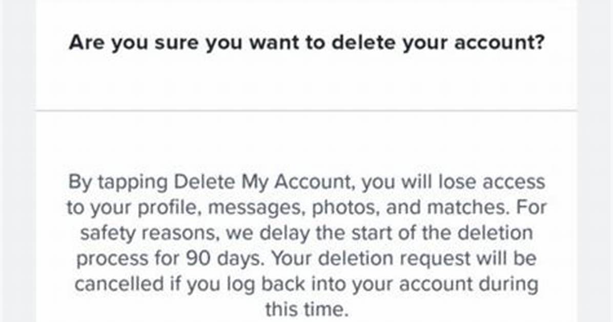 Does Tinder Automatically Delete Account?