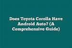 Does Toyota Support Android Auto?