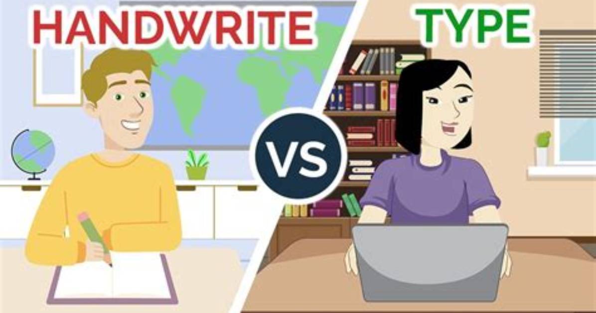 Does Typed Mean Written?