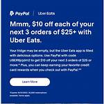 Does Uber Eats Take Paypal?