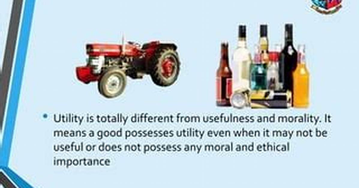 Does Usefulness Mean Utility?