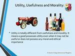 Does Usefulness Mean Utility?