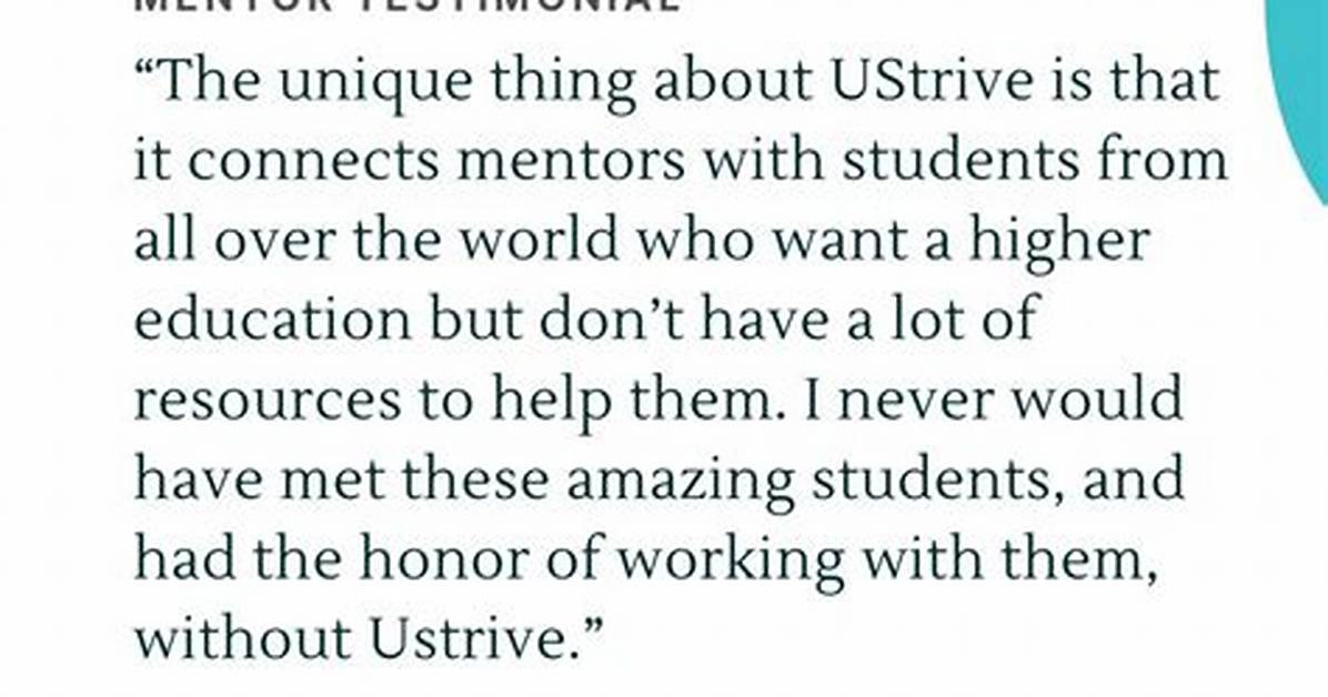 Does Ustrive Pay Mentors?
