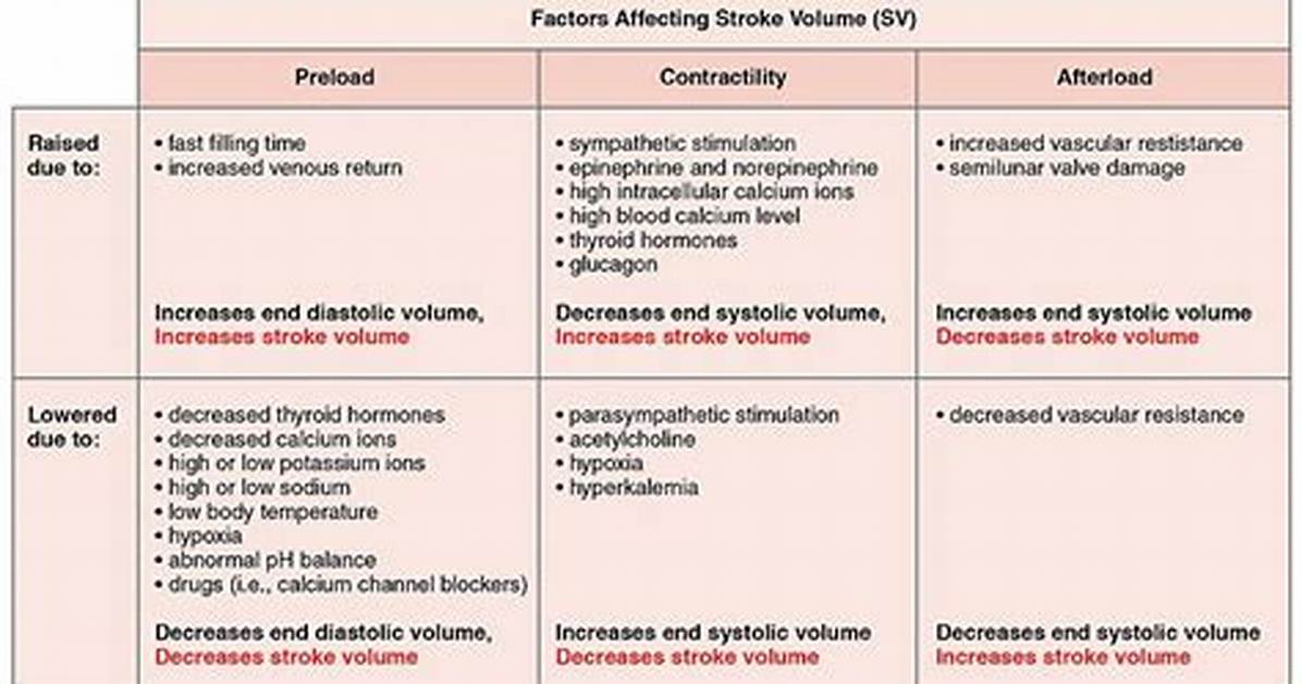 Does Vasoconstriction Increase Stroke Volume?