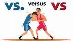 Does Versus Mean Against