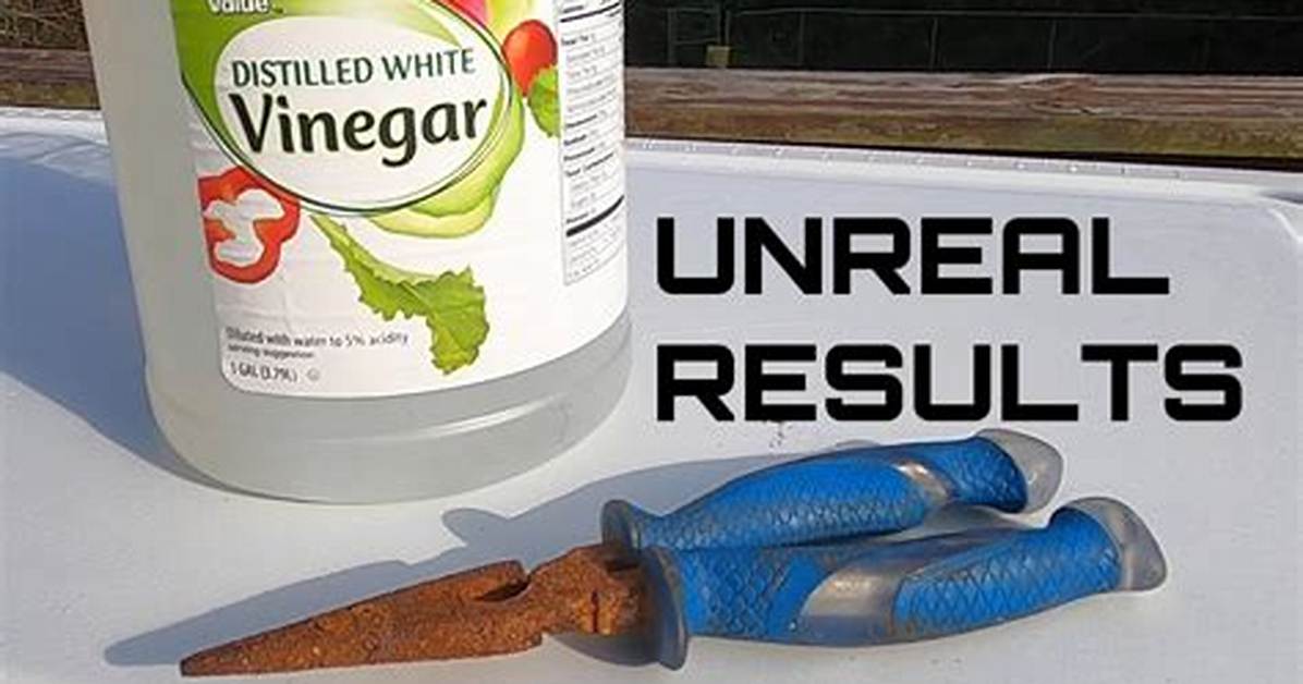 Does Vinegar Remove Rust