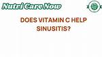 Does Vitamin C Help Sinusitis?