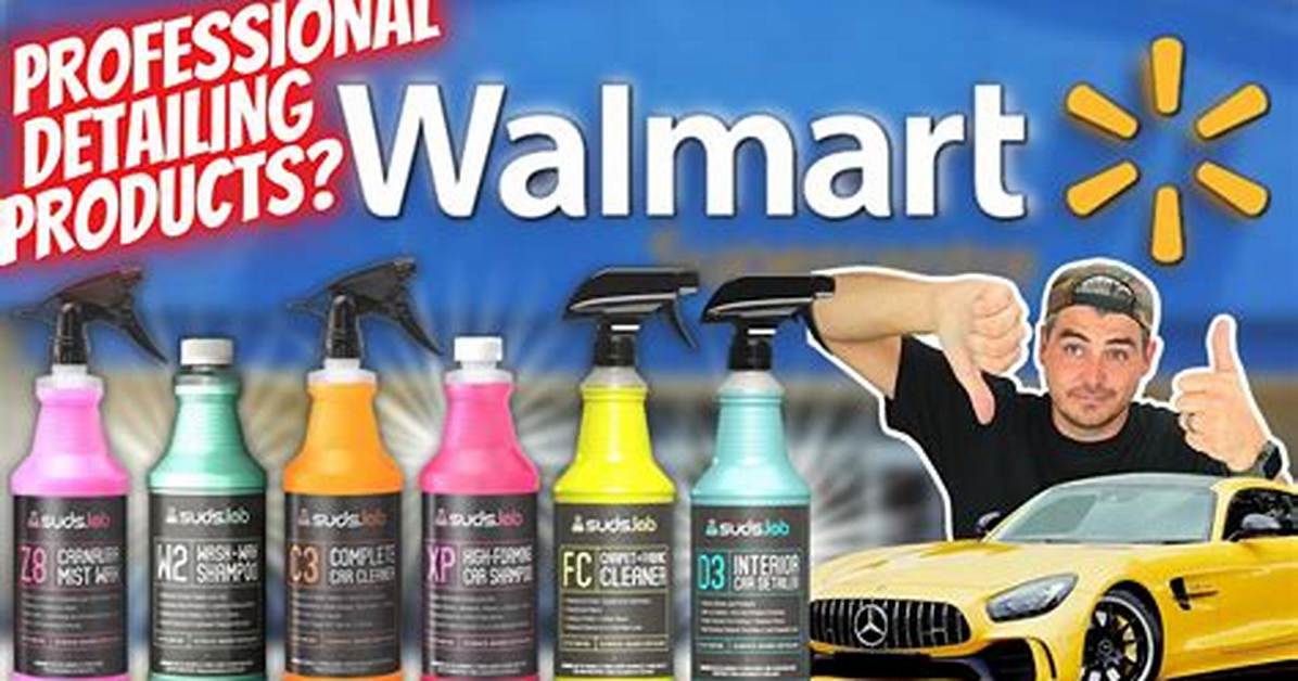 Does Walmart Do Auto Detailing?