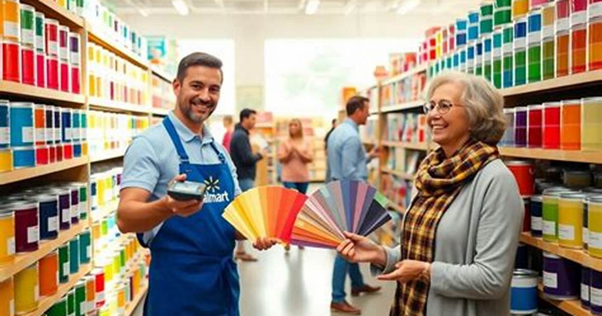 Does Walmart Paint Match?