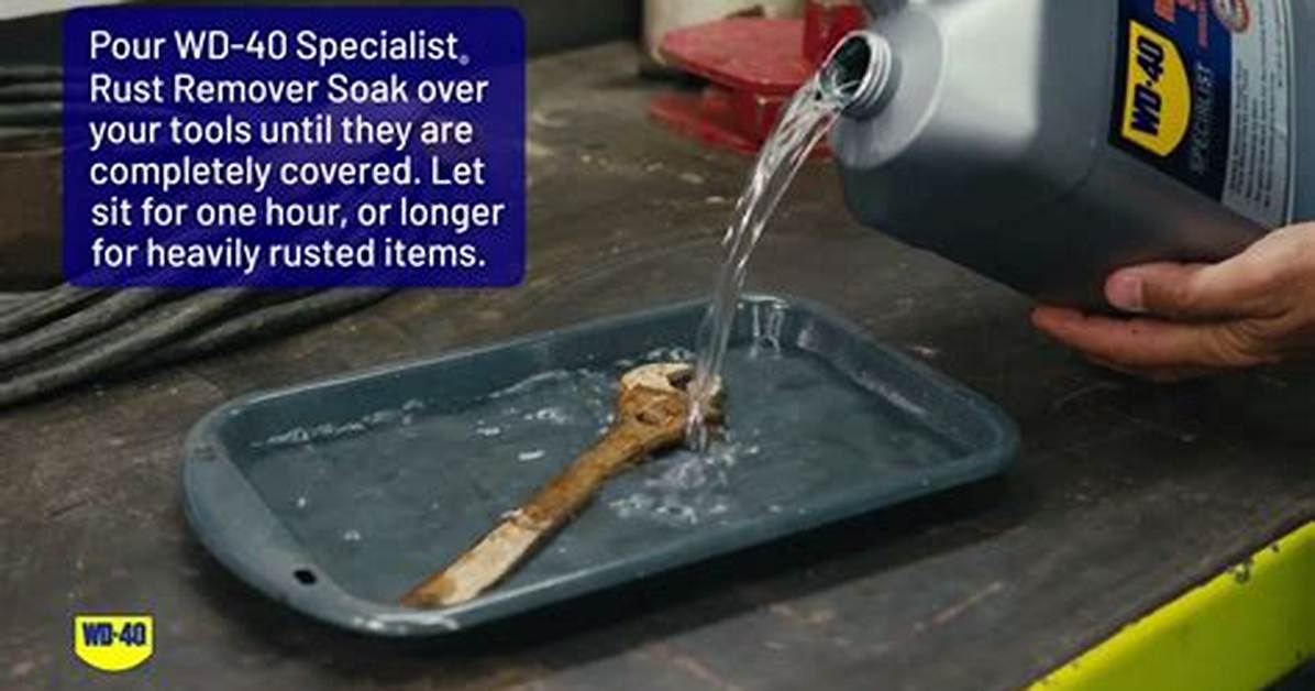 Does Wd 40 Remove Rust