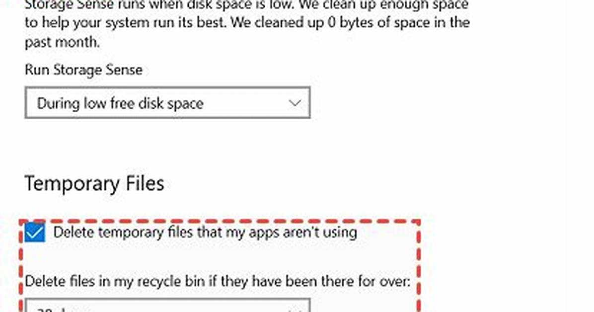 Does Windows 10 Automatically Delete Temp Files?