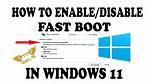 Does Windows 7 Have Fast Boot?