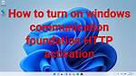 Does Windows Communication Foundation Need Http Activation?