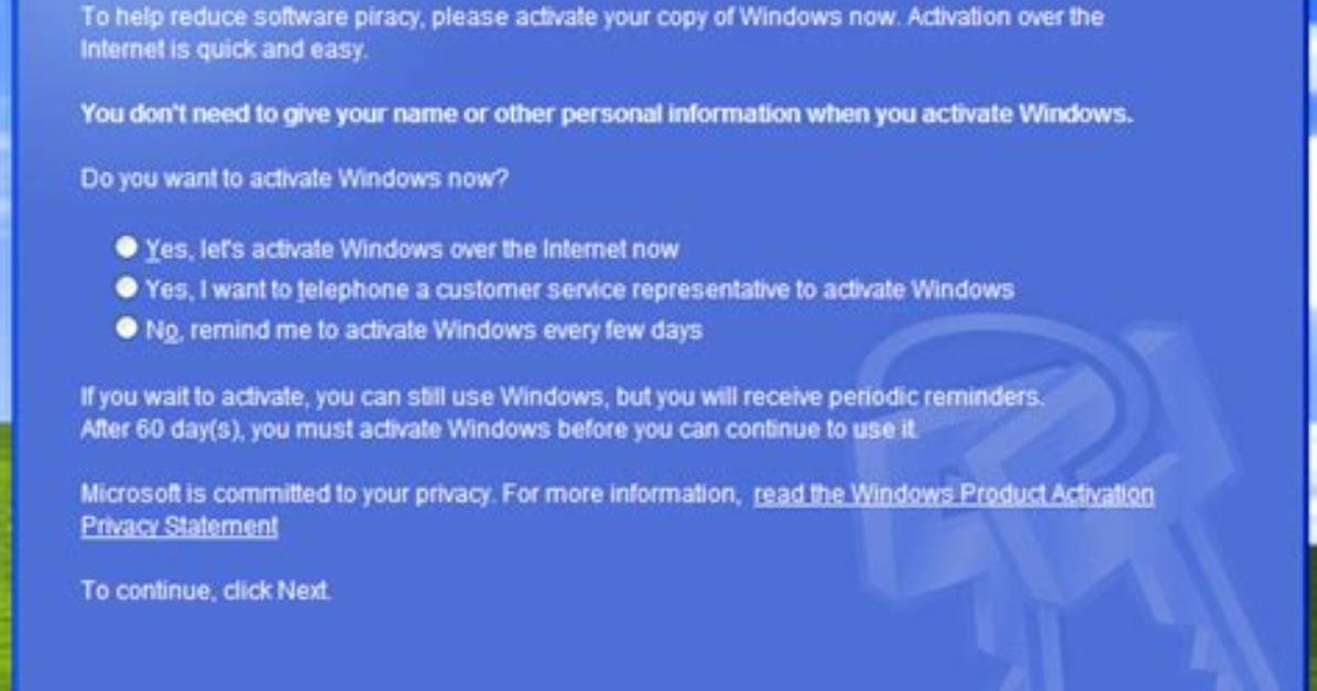 Does Windows Xp Activation Still Work?