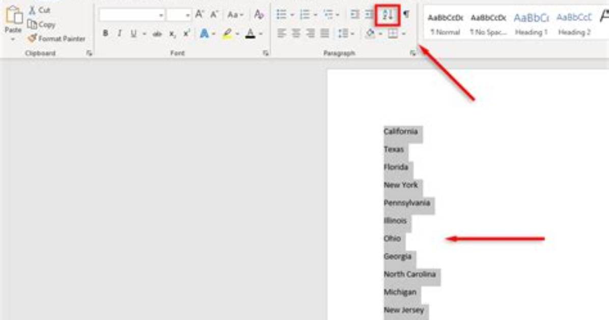 Does Word Have an Alphabetize Function?