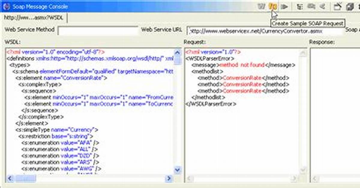 Does Wsdl Contains Soap Request?