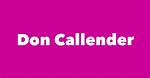 Don Callender