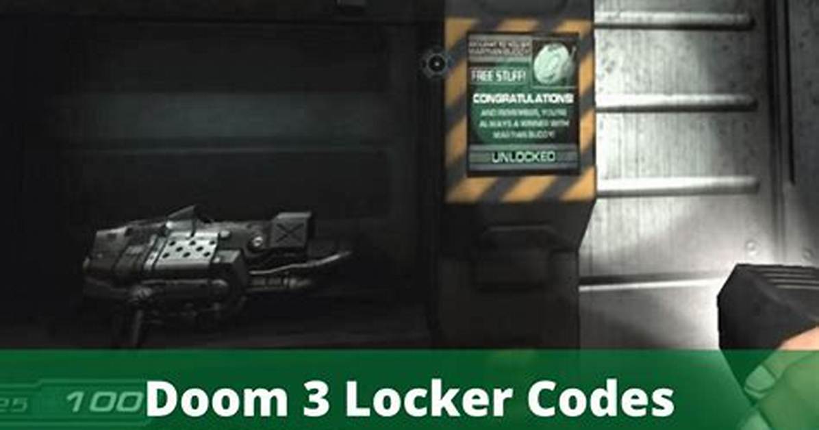 Doom 3 – Locker Codes
