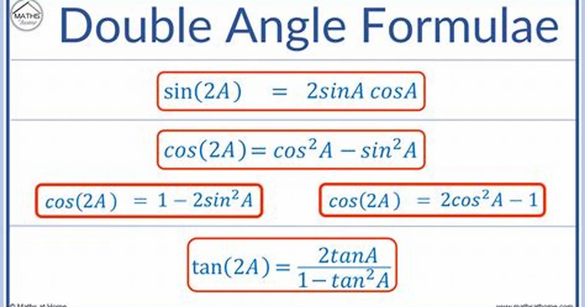 Double Angle Formula