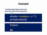 Double-Lambda Python