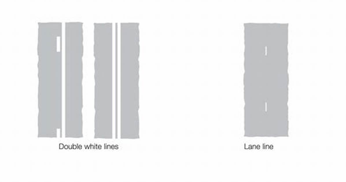 Double Solid White Line