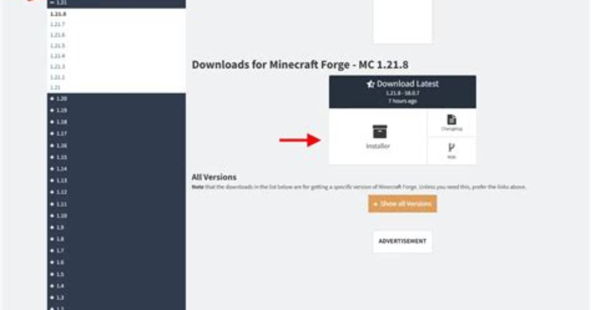 Download Minecraft Forge