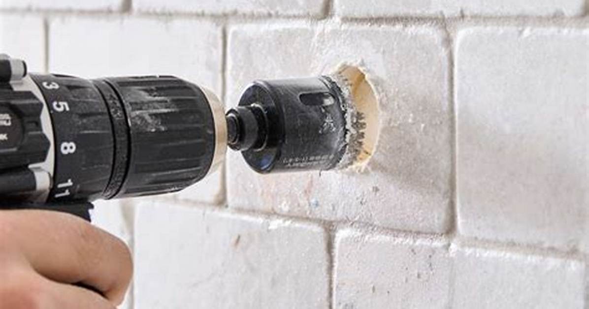 Drilling into Tile