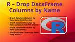Drop Data Frame Columns by Name