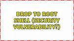 Drop to Root Shell (Security Vulnerability?) [Duplicate]