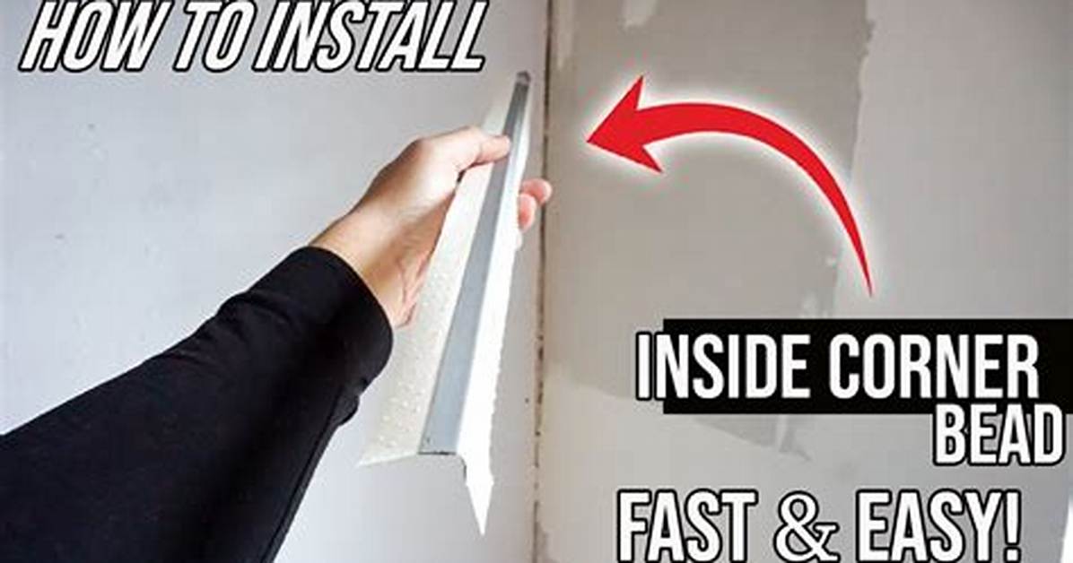 Drywall Inside Corner Bead