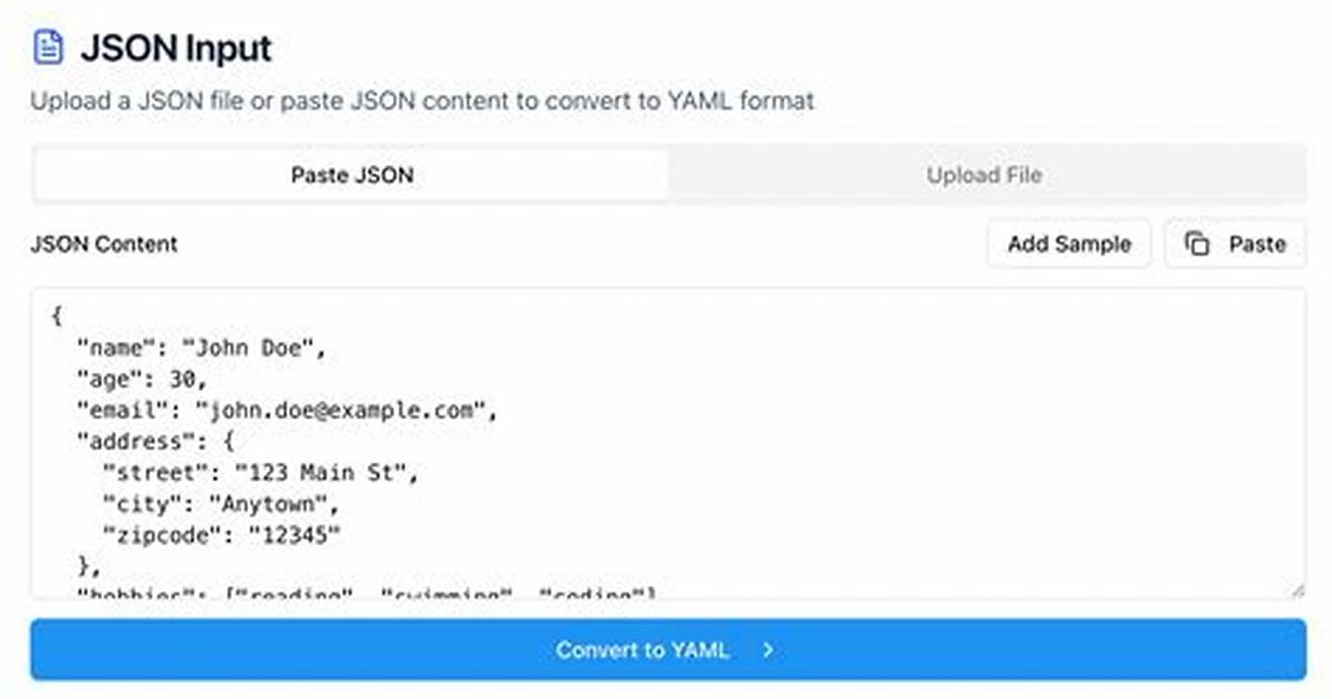 Dump Json into Yaml