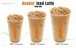 Dunkin Iced Latte