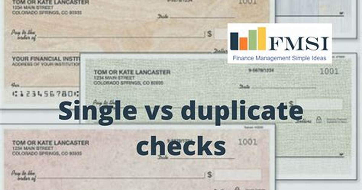 Duplicate Checks