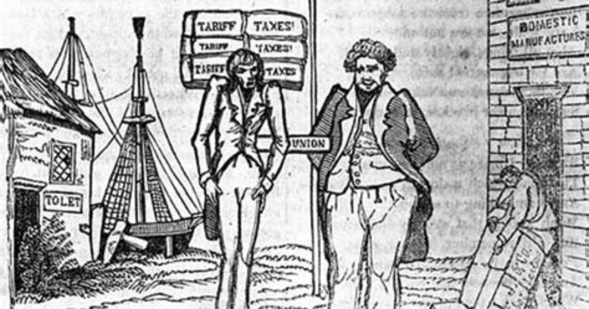 During the Nullification Controversy?
