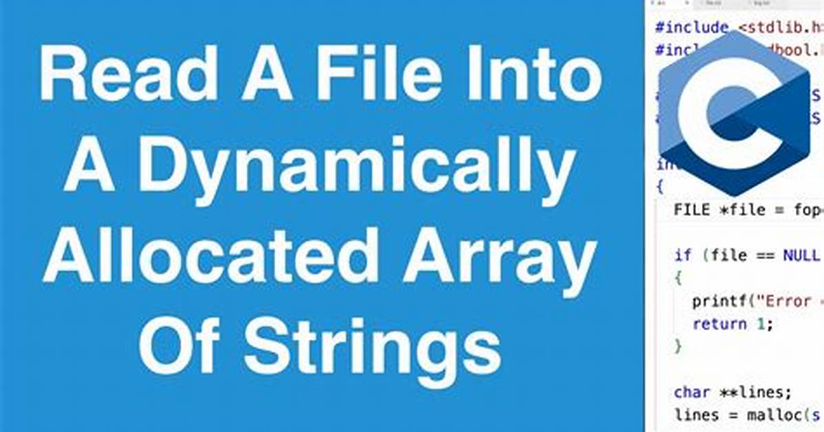 Dynamically Create an Array of Strings with Malloc