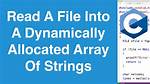 Dynamically Create an Array of Strings with Malloc
