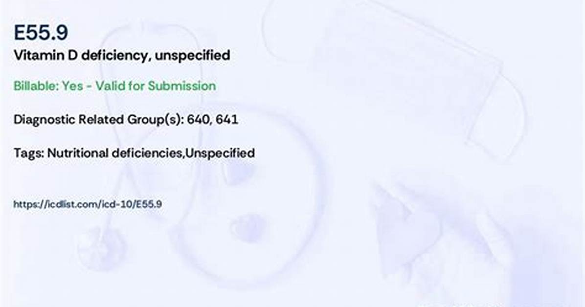 E55 9 Diagnosis Code
