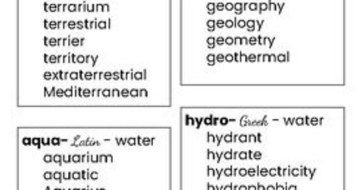 Earth: Prefix