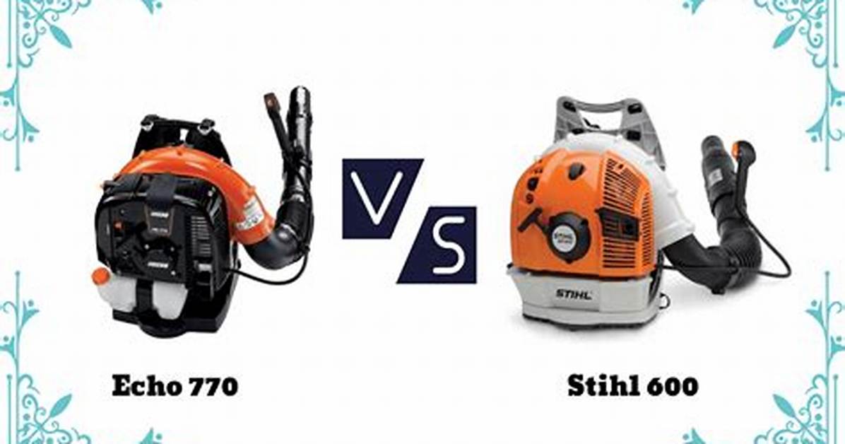 Echo vs Stihl