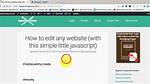 Edit Webpage with Javascript Trick - How to "Unedit"?