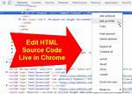 Editing Html Source Code with Google Chrome