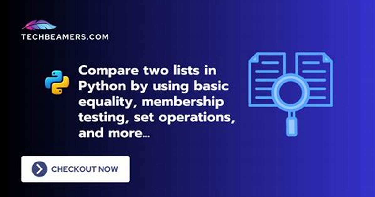 Efficiently Compare Two Sets in Python