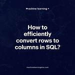 Efficiently Convert Rows to Columns in Sql Server