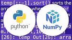 Efficiently Sorting a Numpy Array in Descending Order?