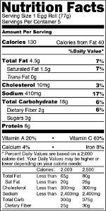 Egg Roll Calories