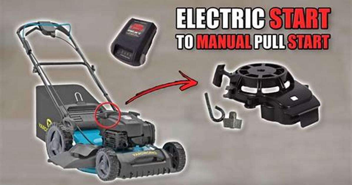 Electric Start Push Mower