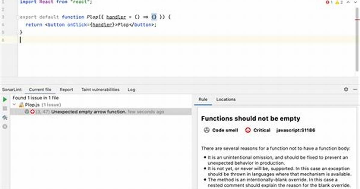 Empty Functions in Javascript
