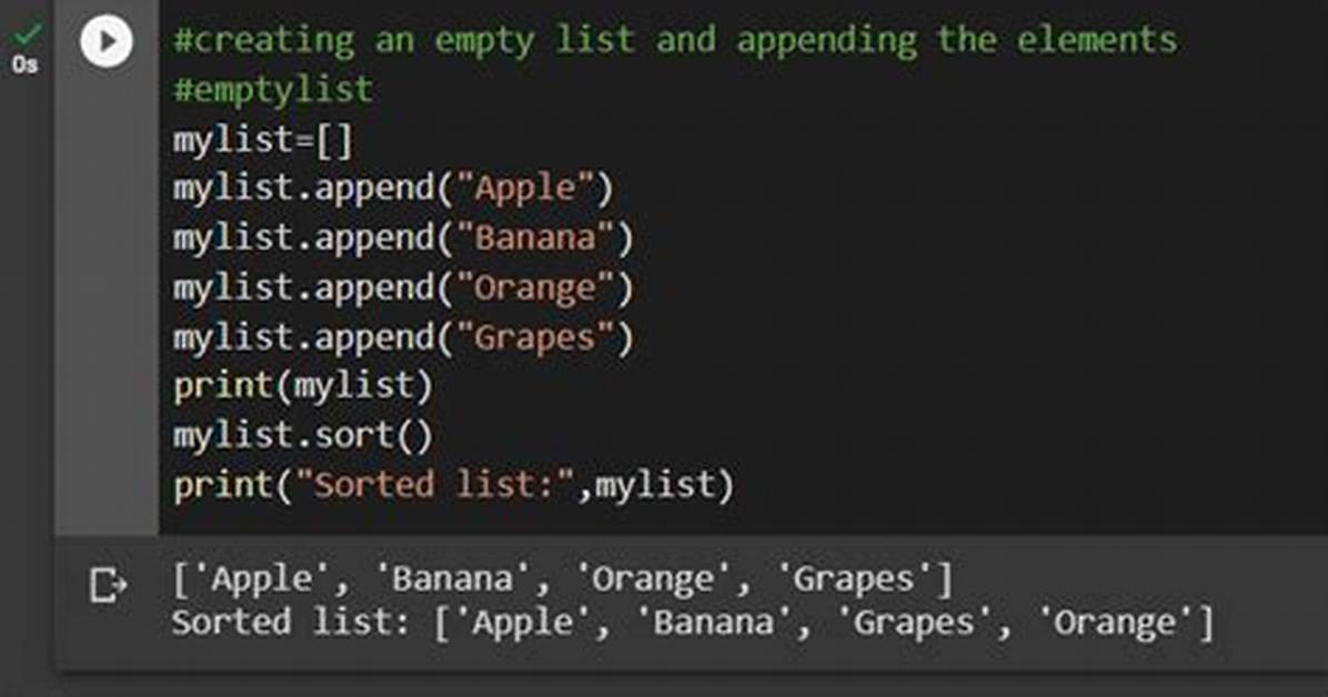 Empty List Is Sorted?
