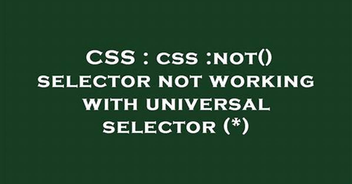 : Empty Selector Not Working in Css