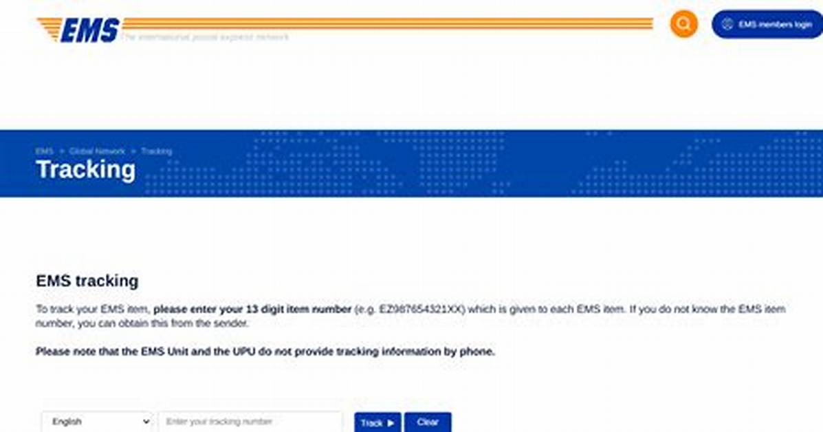 Ems Tracking Usps